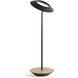 Royyo 17.4 inch 11.00 watt Matte Black with White Oak Desk Lamp Portable Light